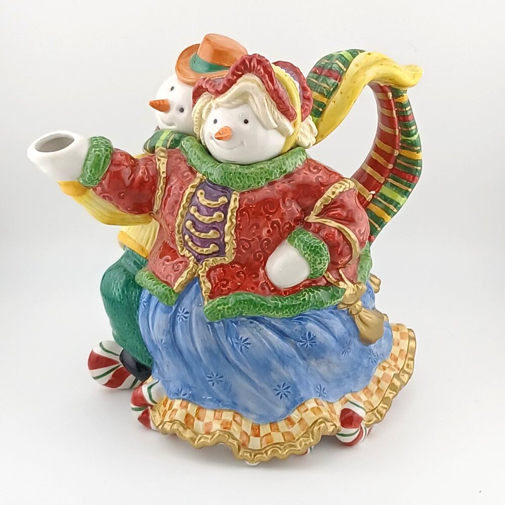 Fitz & Floyd Vintage SnowGuys Teapot in Original Package Mint Condition